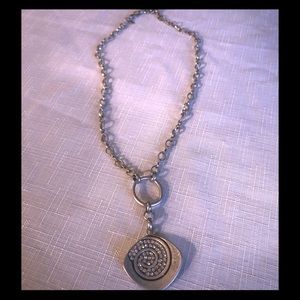 Premier Designs Silver Swirl Necklace